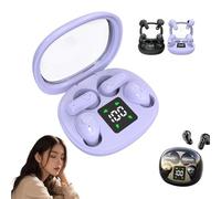 Ultra Mini 2026 Lot de 2 mini écouteurs Bluetooth, mini écouteurs intra-auriculaires de sommeil pour tous les types d'oreille, écouteurs invisibles à tige courte pour les personnes dormant sur le côté