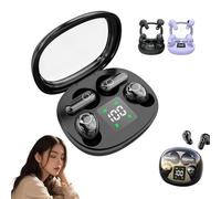 Ultra Mini 2026 Lot de 2 mini écouteurs Bluetooth, mini écouteurs intra-auriculaires de sommeil pour tous les types d'oreille, écouteurs invisibles à tige courte pour les personnes dormant sur le côté