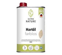 ULTRA NATURE Huile dure - 0,5 l - Incolore - Végétalien et bio - Sans solvant - Pour meubles, sols