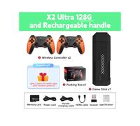(Ultra O Charging 128) X2 Ultra Console de jeu vidéo 4K Game Stick HD Rétro Console de jeu vidéo sans