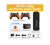 (Ultra O Charging 256) X2 Ultra Console de jeu vidéo 4K Game Stick HD Rétro Console de jeu vidéo sans