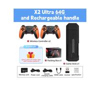 (Ultra O Charging 64) X2 Ultra Console de jeu vidéo 4K Game Stick HD Rétro Console de jeu vidéo sans