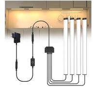 Ultra-Plate Eclairage Sous Meuble Cuisine 4 X 30 Cm Reglette Led Cuisine Sous Meuble 220V Blanc Chaud 3000K Dimmable Tact[BI37]