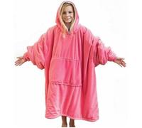 Ultra Plush Blanket Sweat surdimensionné Huggle Hoodie Couverture polaire Taille unique Rose