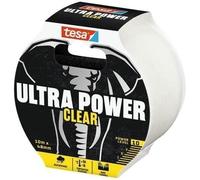tesa Ultra Power Clear Ruban de Réparation Transparent pour des Réparations Invisibles - Résistant aux Intempéries et Déchirable à la Main - 10 m x 48 mm