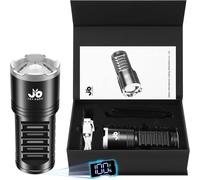 Ultra Powerful Led Flashlight,Brightness Of 1000000 Lumens,Built-In 10800mah High Capacity Rechargeable Battery,Zoom,Ipx7 Waterproof Rating,Ideal For Camping,Hiking