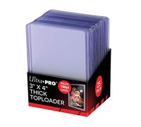 25 Ultra Pro Super Thick Toploader - Ultra Clear - Top Loader - 3" X 4