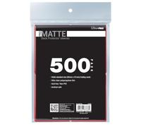 Ultra PRO - 500 Ct Rouge PRO-Matte Standard Card Sleeve Deck Protector Pour Cartes à Collectionner, Cartes de Sport, MTG, D&D - Dimensionnées Pour Taille Standard
