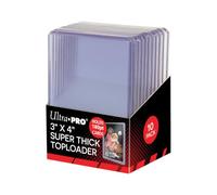 Ultra Pro Surchargeurs (Toploaders) Ultra épais 180 pt 7,6 x 10,2 cm Claire Lot de 10