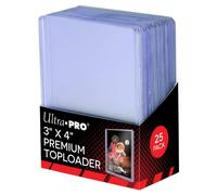 Ultra Pro Protège-cartes Toploader Premium Super Clair 3" x 4" - 25 unités