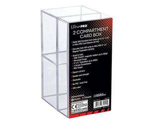 Ultra Pro 81251 - Boîte à 2 Compartiments Transparent