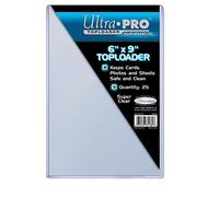 Ultra Pro Accessoires 15,2 x 22,9 cm TopLoaders (25 graines), Clair, 6 x 9