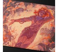 Ultra PRO - Aetherdrift Chandra's Ignition Stitched Edge Playmat for Magic : The Gathering, utilisation comme tapis de souris, tapis de bureau, protège les cartes MTG pendant le jeu, Jeux de cartes à