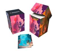 Ultra Pro - Bloomburrow 100+ Deck Box® Season Lands: Mountain for Magic : The Gathering, œuvre d'art exclusive, coffre-fort d'archivage, polypropylène rigide, séparateur de pont inclus