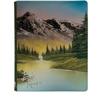 Ultra PRO - Bob Ross Mountain Retreat 9-Pocket Zippered PRO-Binder, Trading Card Collectors Organized Gaming Accessories Artistic Storage Premium Binder Bob Ross Art-Inspired Side-Loading Album