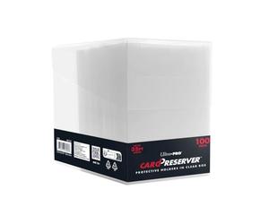 Ultra PRO - CardPreserver 100ct dans une boîte transparente | Rangement de cartes d'archivage | Support semi-rigide | Rabat refermable | Protection de cartes à collectionner Sports, MTG, Sports