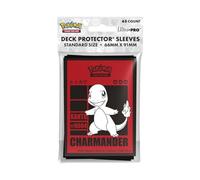 Ultra PRO - Charmander 65 ct Deck Protector Pochettes pour Pokémon | Cadeau de collectionneur, accessoires de jeu, pochettes prêtes pour les tournois, équipement de fan Pokémon, protection de cartes à