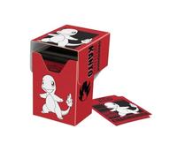 Ultra Pro Boîte de deck Pokémon Charmander Full View Couvercle autobloquant 75 cartes double manchon
