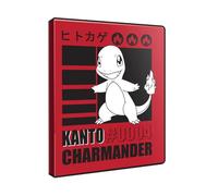 Ultra PRO - Charmander Portefeuille 4 poches pour Pokémon | Classeur de cartes Pokémon, organisateur de cartes à collectionner, portefeuille de rangement JCC, porte-cartes à collectionner, pochette