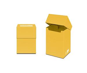 Ultra PRO - Deck-Box | Accessoire cartes à collectionner | Capacité 75 cartes protégées | Jaune