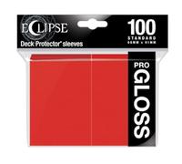 Ultra Pro E-15604 Eclipse Lot de 100 Manchons Standards Brillants Rouge Pomme