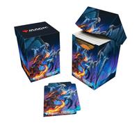 Ultra Pro - Final Fantasy x Universes Beyond Bahamut et Ifrit (emballage cadeau) 100+ Deck Box for Magic : The Gathering