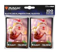 Ultra PRO - Final Fantasy x Universes Beyond Stiltzkin, Moogle Merchant Lot | 100 pochettes de taille standard avec finition mate, illustration exclusive et protection durable en polypropylène pour