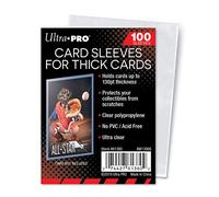 Ultra Pro Lot de 100 Pochettes épaisses Transparentes en Plastique pour Cartes jusqu'à 130 Points