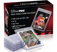 Ultra Pro Manchons à lèvres Lot de 200 semi-rigides 1,27 cm Plastique