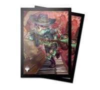 Ultra PRO - Magic : The Gathering Outlaws of Thunder Junction 100ct ChromaFuion Pochettes pour cartes de taille standard Tinybones, protégez et stockez vos cartes de jeu, cartes MTG, pochettes de