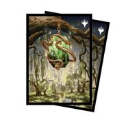Ultra PRO - Modern Horizons Lot de 3 pochettes de protection pour cartes à collectionner Magic : The Gathering, motif médaillon émeraude