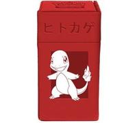 Ultra Pro - Charmander M2 Deck Box pour Pokémon | Boîte de rangement TCG en similicuir de qualité supérieure pouvant contenir 75 cartes à double manche jeton de dés intégré