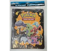 Ultra Pro Pokémon Portfolio/Binder 9 Poches (Tyranitar & Amis) Noir