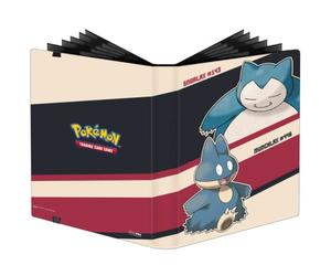 Ultra PRO - Pokémon Snorlax & Munchlax (classeur professionnel à 9 poches) - Protège les cartes de collection, les cartes à collectionner et les cartes de jeu, poches à chargement latéral, protège et