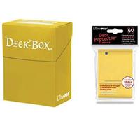 Ultra Pro Pont Box + 60 Small Taille Protecteur Manches - Jaune - jaune - Yu-Gi-Oh Japonais Mini