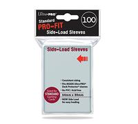 Lot de 100 sleeves protections souple standard pro fit side-load transparentes pour carte
