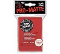 Ultra Pro - Pro Matte Red Sleeves deck Protector - Pack of 50 Ultra Pro Magic Pokemon mtg G