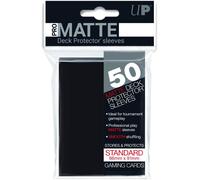 Accessoire de jeu de cartes - ULTRA PRO - Deck Protectors Pro-Matte Noir - 50 pochettes - Taille 66 x 91 mm