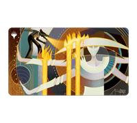 Ultra PRO - Tapis de jeu blanc cousu pour MTG : Mars of The Machines Aftermath ft. Reconstruire la ville - Protégez les cartes pendant le jeu contre les éraflures et les rayures, parfait comme tapis d