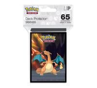 Ultra PRO - Série Gallery : 65 pochettes de protection pour cartes Pokémon, ultra transparentes avec technologie ChromaFusion Tech, ft. Dracaufeu Salazzle, Torkoal et Alolan Marowak
