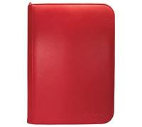 Ultra PRO - Vivid 4-Pocket Zippered PRO-Binder: (Red) Protect Up to 160 Collectible Trading Cards, Sports Cards or Valuable Gaming Cards, Ultimate card Protection