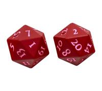 Ultra Pro - Vivid Heavy Metal D20 Dice Set 2 Pack - Red