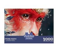 Ultra-Realistic Portrait of Sun Wukong 1000 Pcs Carton Extra-épais Coffret De Puzzles Cute Mythical Creature Stimulant Et Éducatif Jeu Créatif Puzzles As Birthday Gifts 38x26cm/1000pcs