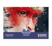 Ultra-Realistic Portrait of Sun Wukong 1000 Pièces Carton Extra-épais Coffret De Puzzles Cute Mythical Creature Stimulant Et Éducatif Jeu Familial Puzzles pour Adultes Et Enfants 70x50cm/1000pcs