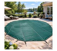 Ultra-résistante Bâche Piscine D'hivernage Résistante À La Déchirure | Couverture De Sécurité Pour Piscine Creusée, Perméable À L'eau, Bloque Les Feuilles Et Les Débris De Glace, Sur Commande