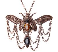 Ultra Scarabée Steampunk Colliers Classique Cyber Victorien Punk Hommes Femmes Bijoux Chaîne et Pendentif Cuivre Vintage Cosplay Accessoires Steam Collier pour