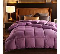 Ultra-Soft Hotel Comforter-Couette Hiver Gris-Couette TempéRéE -Couette Blanche De Haute Qualité En Duvet D'Oie/De Canard, Couette D'Hiver Avec Couverture En Coton, Taille Twin Full Queen King Size