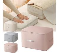 Ultra Space Saving Self Compression Organizer, Heavy Duty Moving Bags, Compression Packing Cubes for Travel, Compression Storage Packing Bags for Clothes, Comforters (Pink,L)