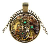 Ultra Style de Pignons Antiques Steampunk Colliers Classique Cyber Victorien Punk Hommes Femmes Bijoux Chaîne et Pendentif Cuivre Vintage Cosplay Accessoires Steam Collier pour