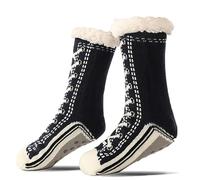Ultra-thick Cashmere Slipper Home Socks with Silicone Grips, Cashmere Socks for Women (#2,One Size)